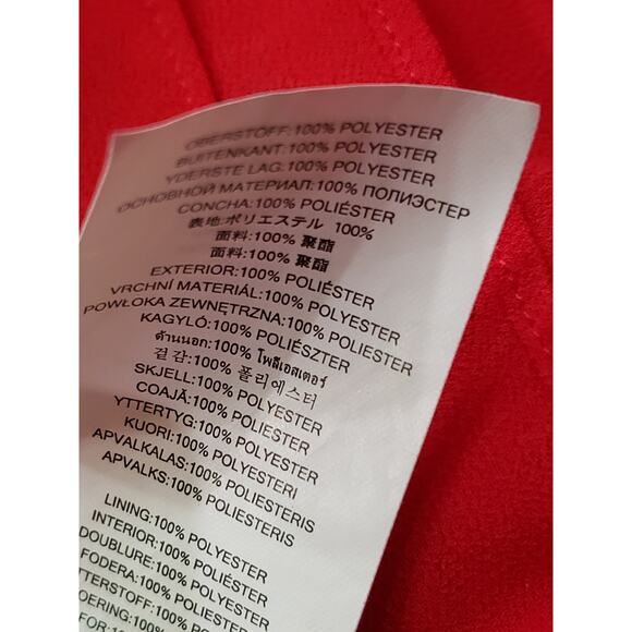 Michael Kors Red Long Sleeve Cold Shoulder Beaded Crew Neck Blouse Shirt Top - Picture 6 of 10